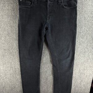Nudie Jeans Tube Kelly Black Black Cotton Stretch Denim Jeans Adult ACTL 32X32
